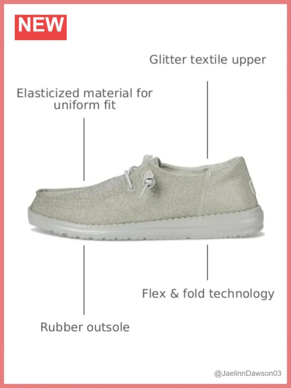 Women's Faux Leather Slip-On Loafers with Memory Foam, Sparkle Finish